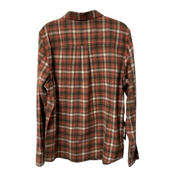 BROTHERS SONS FLANNEL SHIRT PLAID LUMBERJACK OUTDOOR AUTUMN FALL WARM MENS L NEW - Picture 2 of 11